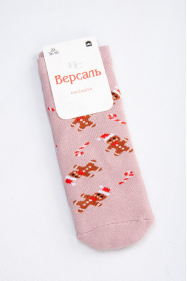 Шкарпетки жіночі новорічні махрові